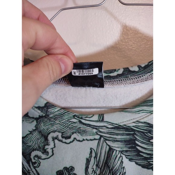 Aloha From Deer Unisex M Green Long Sleeve Sweater Allover Graphic Streetwear - Picture 4 of 10